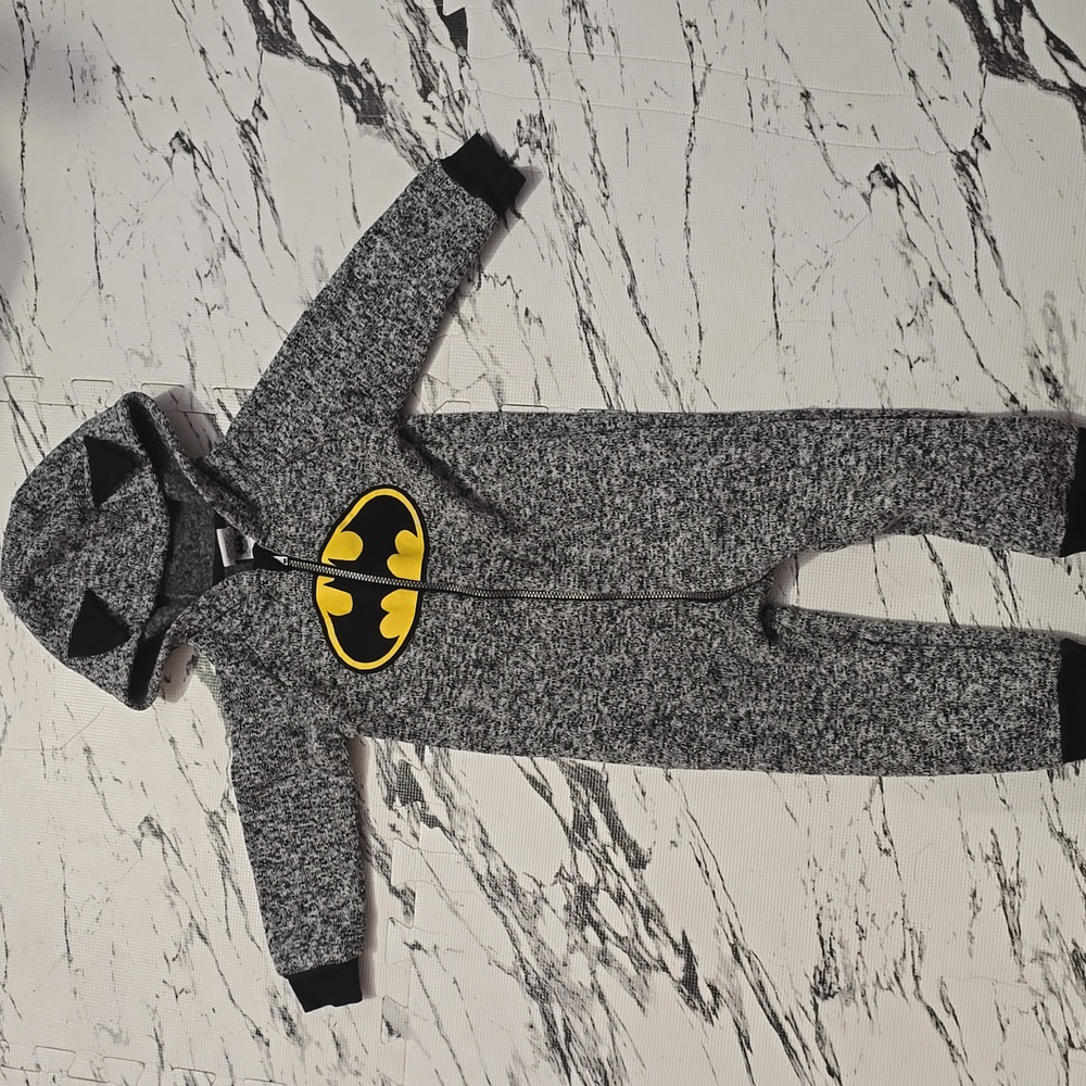 Batman Gray and Yellow Kids Footie